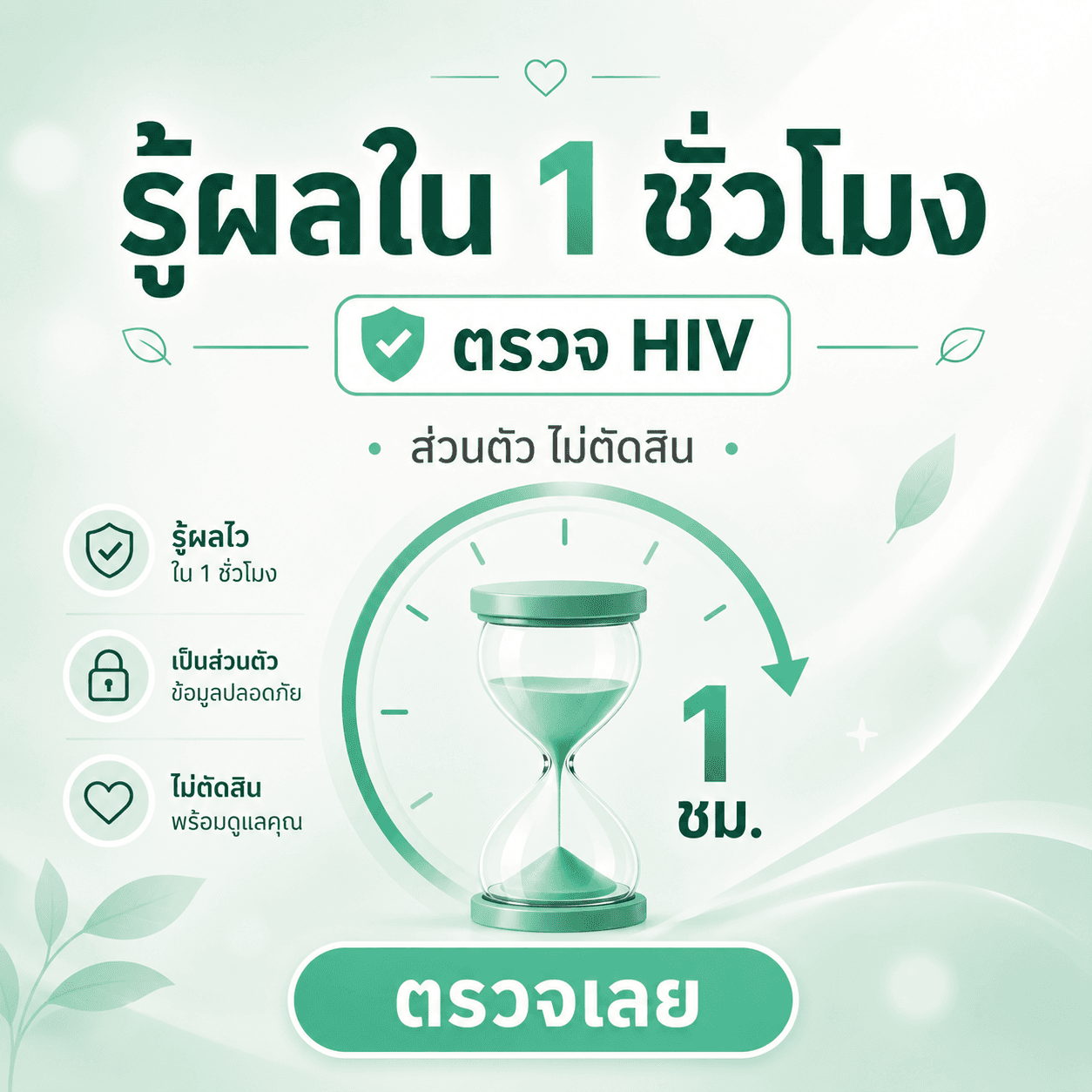 รู้ผล HIV ใน 1 ชั่วโมง