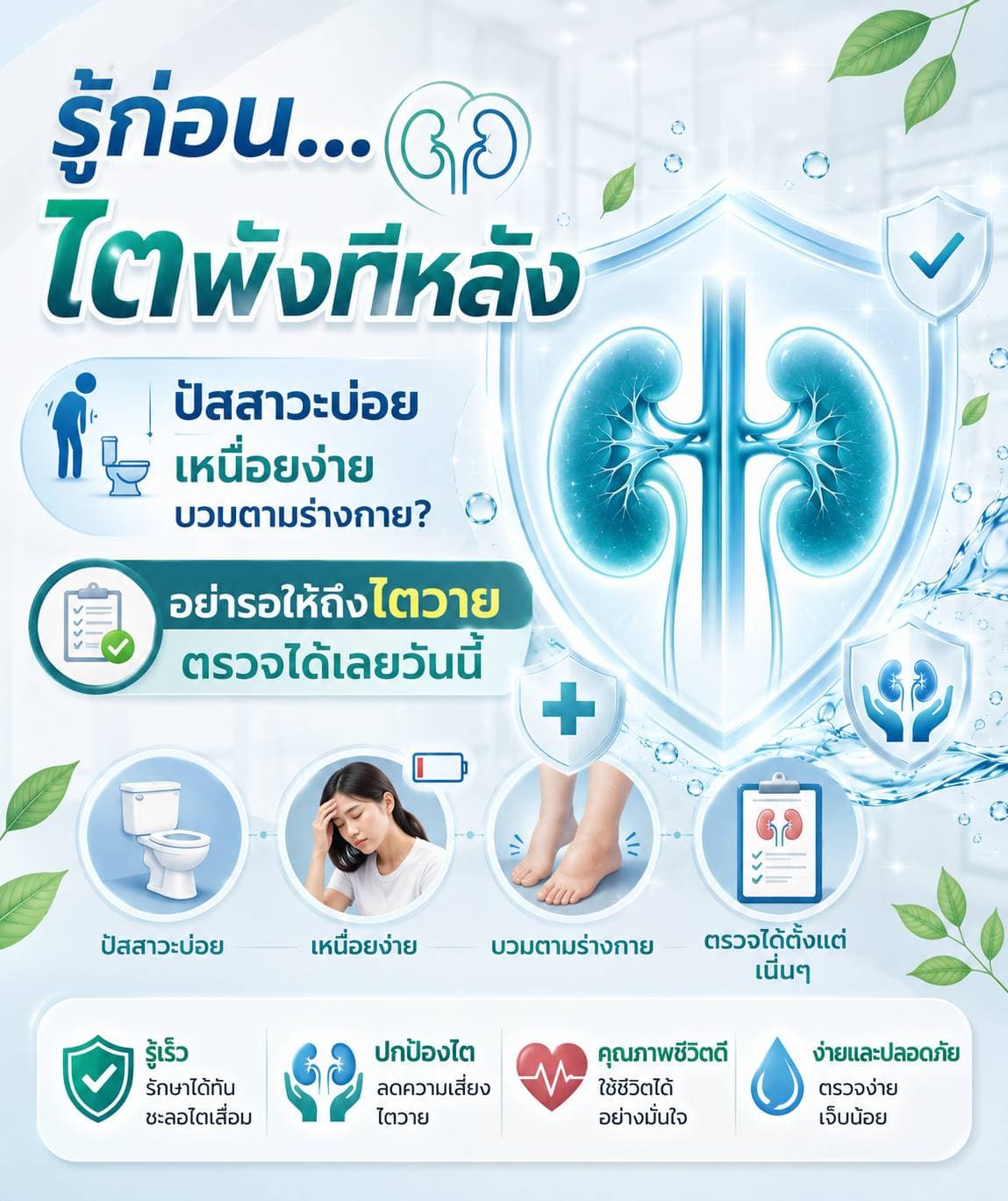 ไตพัง ไม่รู้ตัว อย่าปล่อยไว้