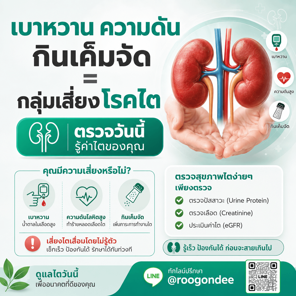 ไตเสื่อมโดยไม่รู้ตัว ระวังไว้